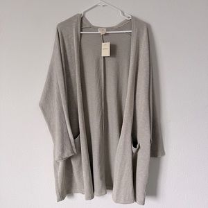 NWT Anthropologie x Donni Open Front Ribbed Knit Cardigan One Size